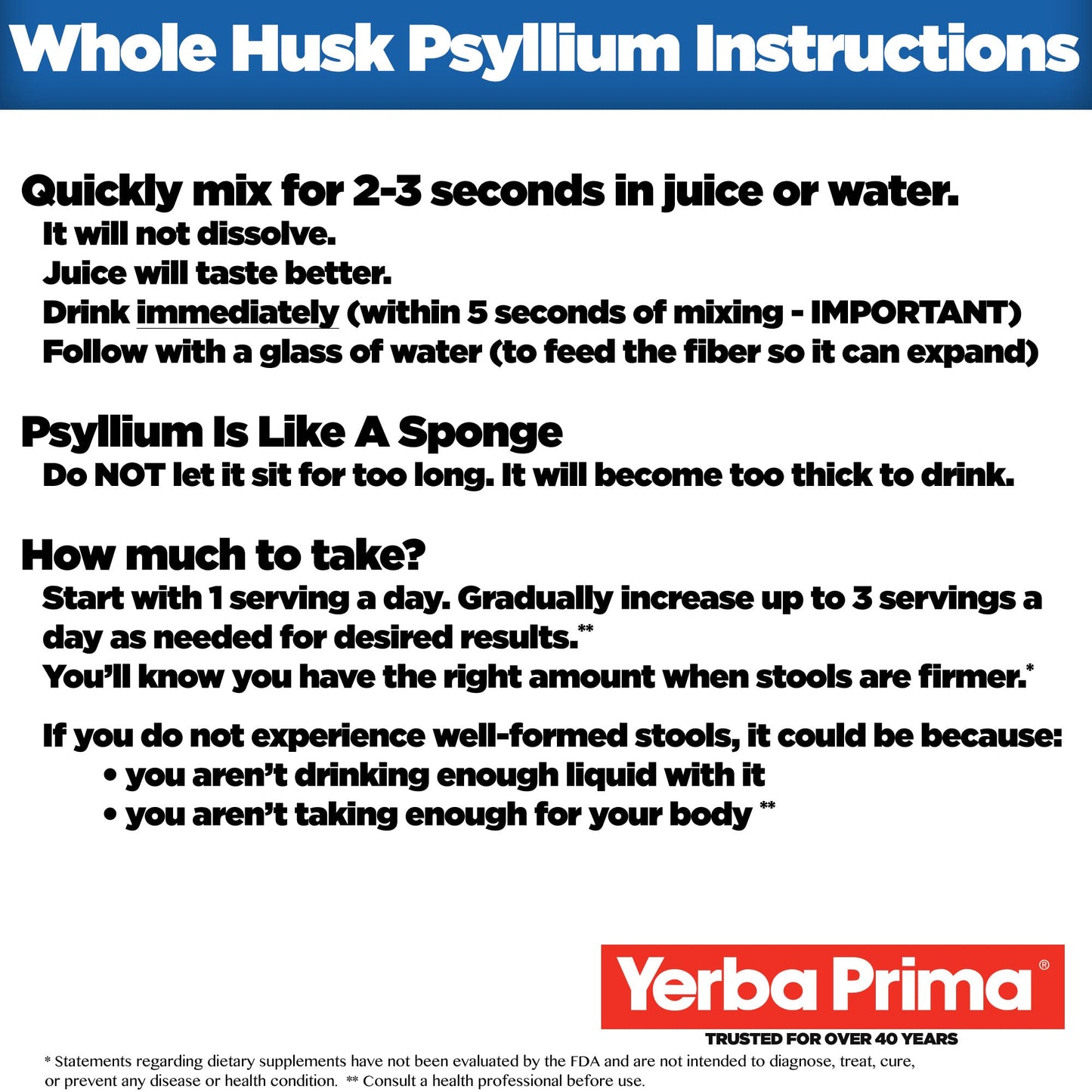 Yerba Prima Psyllium Whole Husks Colon Cleanser – 12 oz (Pack of 3)