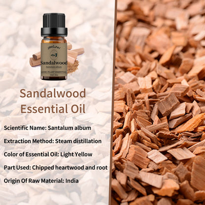 Yethious Lavender Vanilla Sandalwood Essential Oil - 100% Pure Organic Lavender Oil for Diffuser, Aromatherapy, Skin & Massage