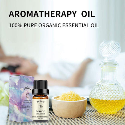 Yethious Lemon Essential Oil 10ml | Pure Lemon Oil for Diffuser & Aromatherapy