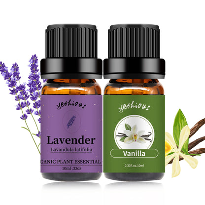 yethious Vanilla & Lavender Essential Oil Set – 2x10ml | 100% Pure
