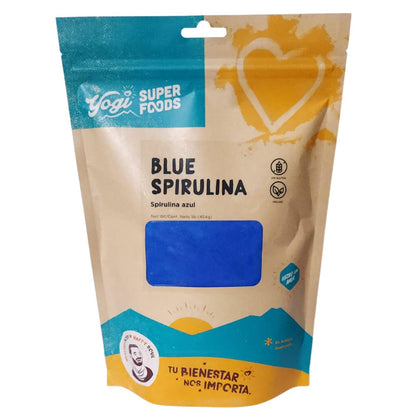 Yogi Super Foods Blue Spirulina Powder – 16oz (1lb) | Plant Protein & Immune Support