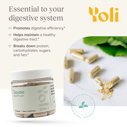 Yoli® Enzyme – Digestive Enzymes & Gut Health Supplement (60 Count)