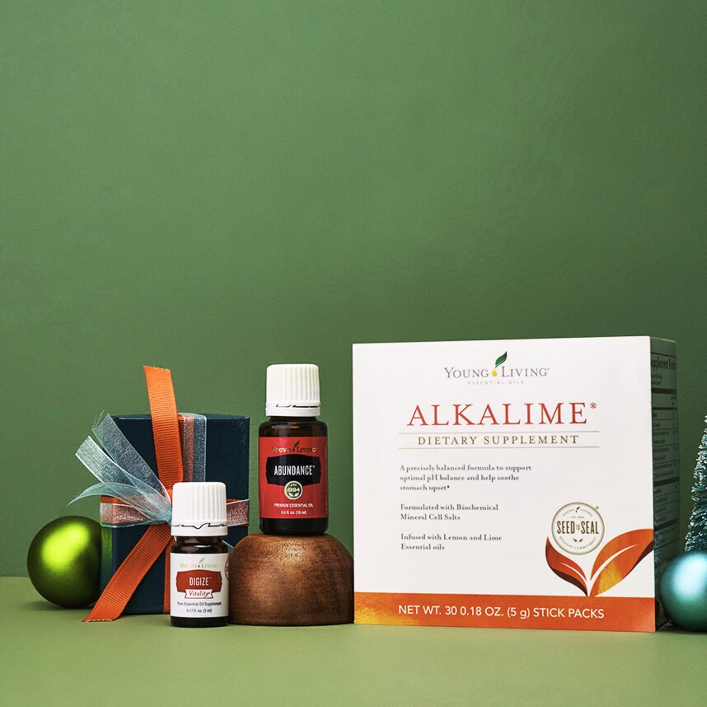 Young Living AlkaLime Stick Packs - 30 ct | Digestive Wellness, Gentle on Stomach | Vitamin & Mineral Supplement