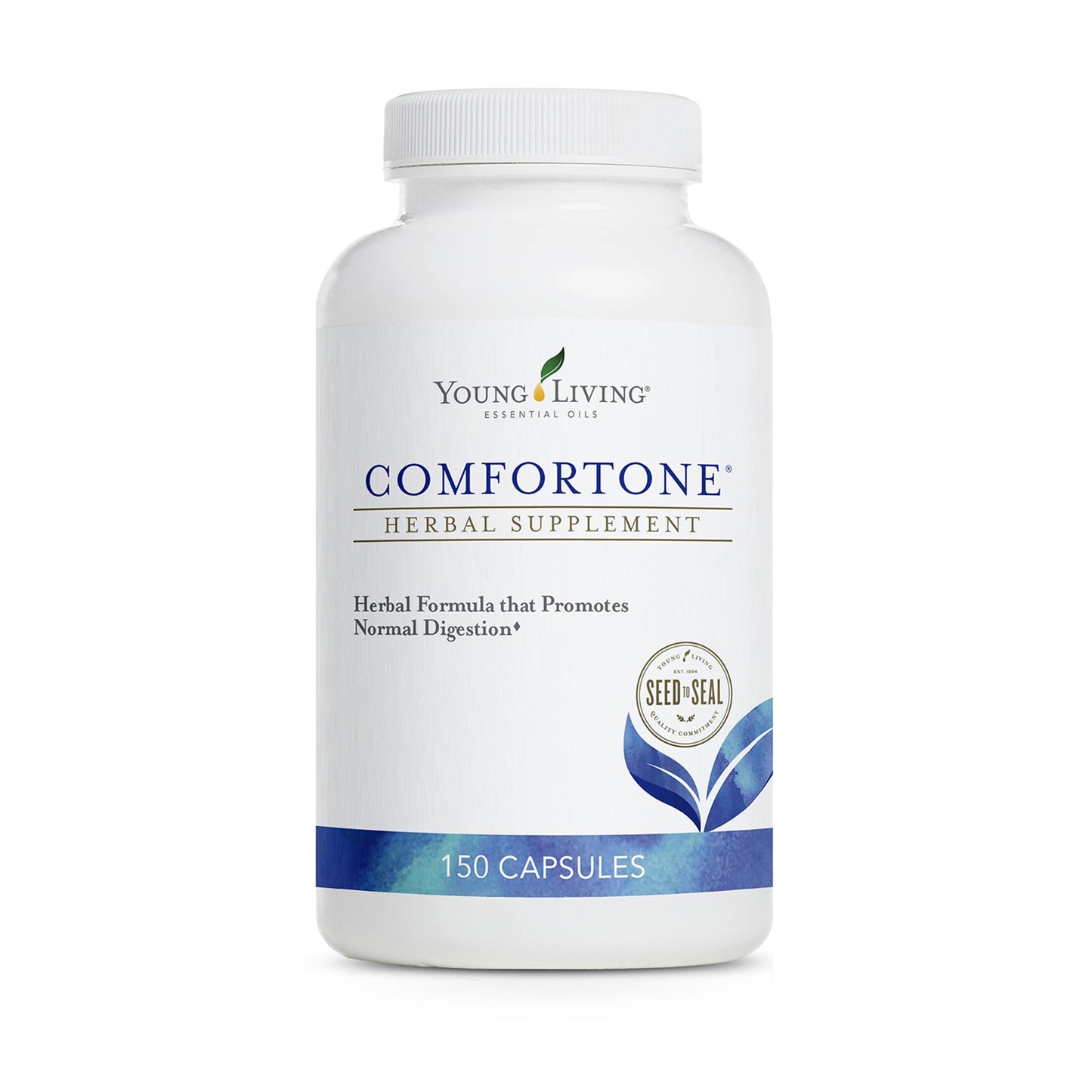 Young Living ComforTone Capsules - Natural Digestive Support with Cascara Sagrada, Psyllium, Ginger & Tarragon (150 Capsules)
