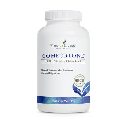Young Living ComforTone Capsules - Natural Digestive Support with Cascara Sagrada, Psyllium, Ginger & Tarragon (150 Capsules)