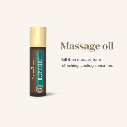 Young Living Deep Relief Roll-On – 10 ml Cooling Essential Oil for Muscles