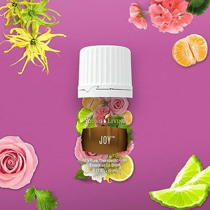 Young Living Joy Essential Oil Blend 5ml – Vegan & Gluten-Free | Aromatherapy & Relaxation