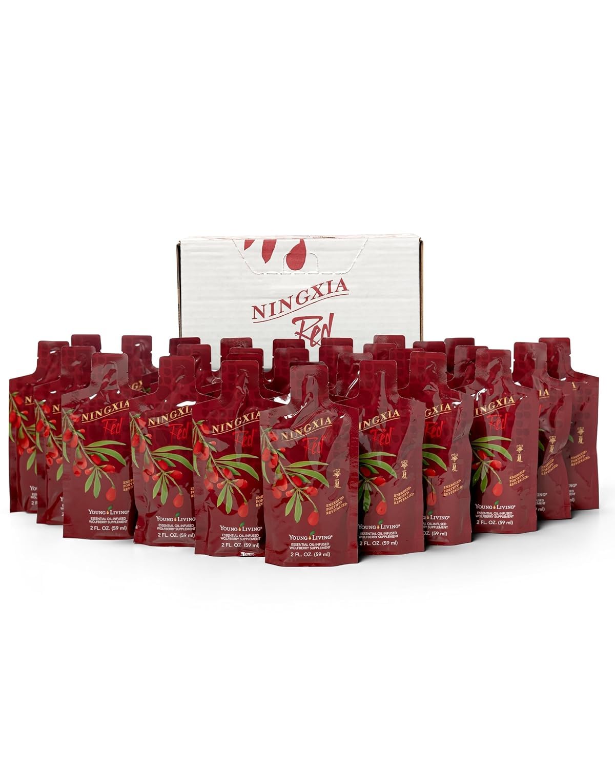 Young Living Ningxia Red Supplement – Fortify & Revitalize, 30 Pack, 2 oz Each
