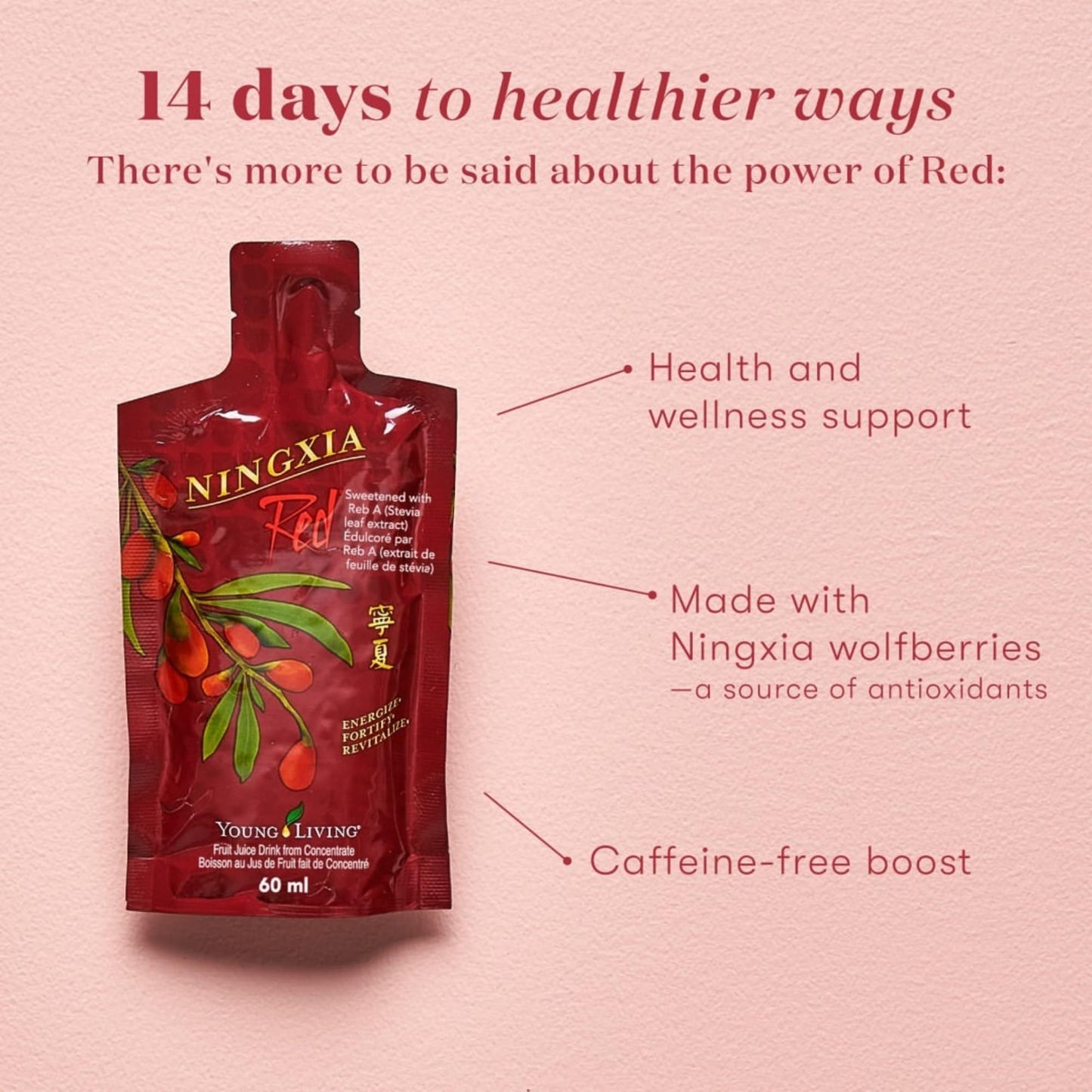 Young Living Ningxia Red Supplement – Fortify & Revitalize, 30 Pack, 2 oz Each