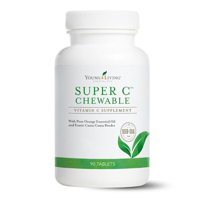 Young Living Super C Chewable Tablets 90ct – Vitamin C with Orange Essential Oil