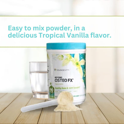Youngevity Beyond Osteo FX - Tropical Vanilla | Bone Health Multi-Vitamin Powder (6 Canisters)
