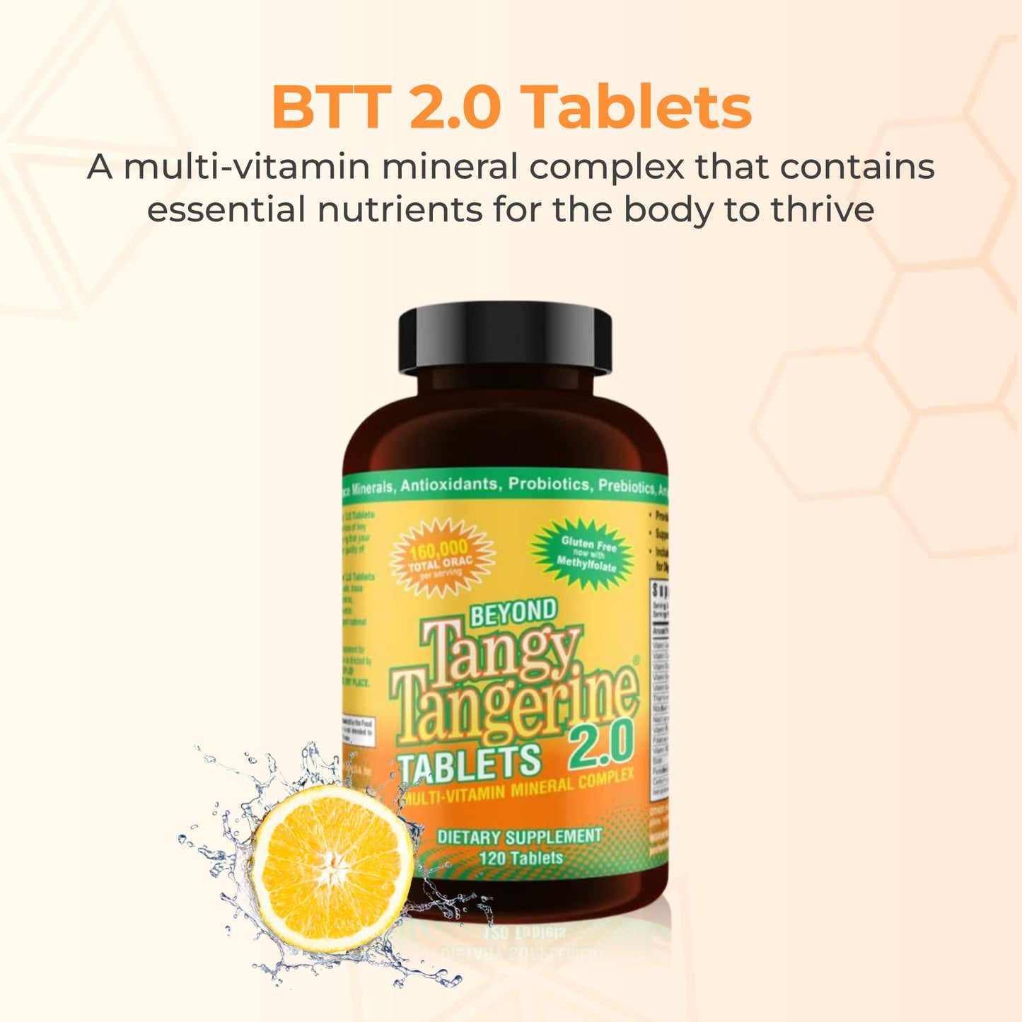 Youngevity Beyond Tangy Tangerine 2.0 Multi-Vitamin & Mineral Complex - 160,000 ORAC | 120 Tablets (2-Pack)
