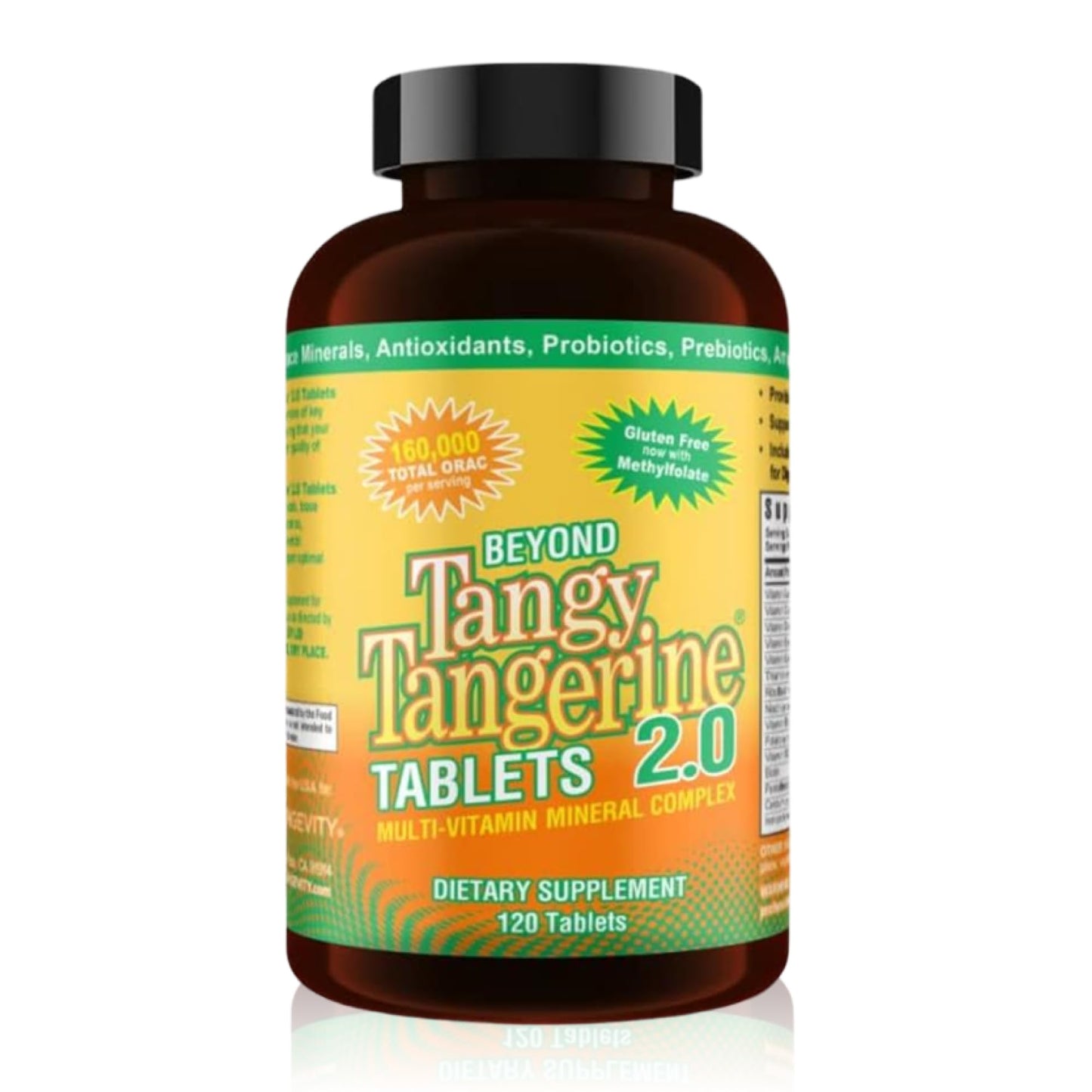 Youngevity Beyond Tangy Tangerine 2.0 Multi-Vitamin & Mineral Complex - 160,000 ORAC | 120 Tablets (2-Pack)