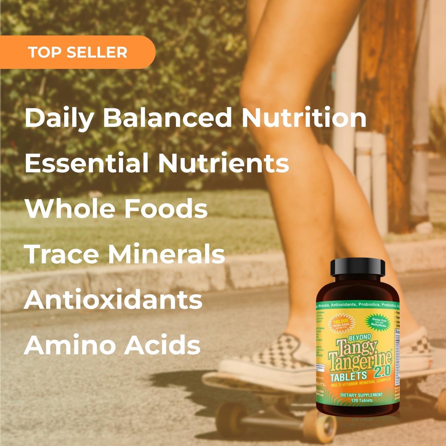 Youngevity Beyond Tangy Tangerine 2.0 Multi-Vitamin & Mineral Complex - 160,000 ORAC | 120 Tablets (2-Pack)