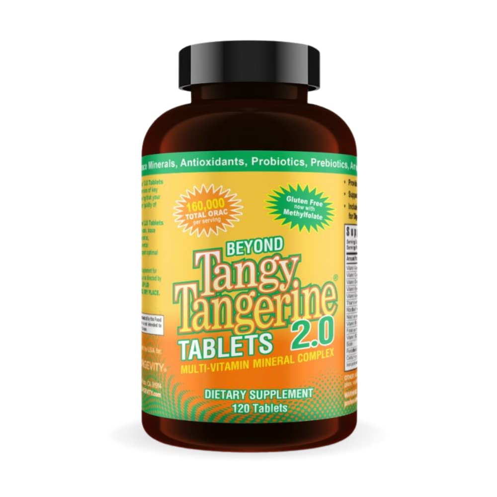 Youngevity Beyond Tangy Tangerine 2.0 – Multi-Vitamin & Mineral Complex | 160,000 ORAC | 120 Tablets