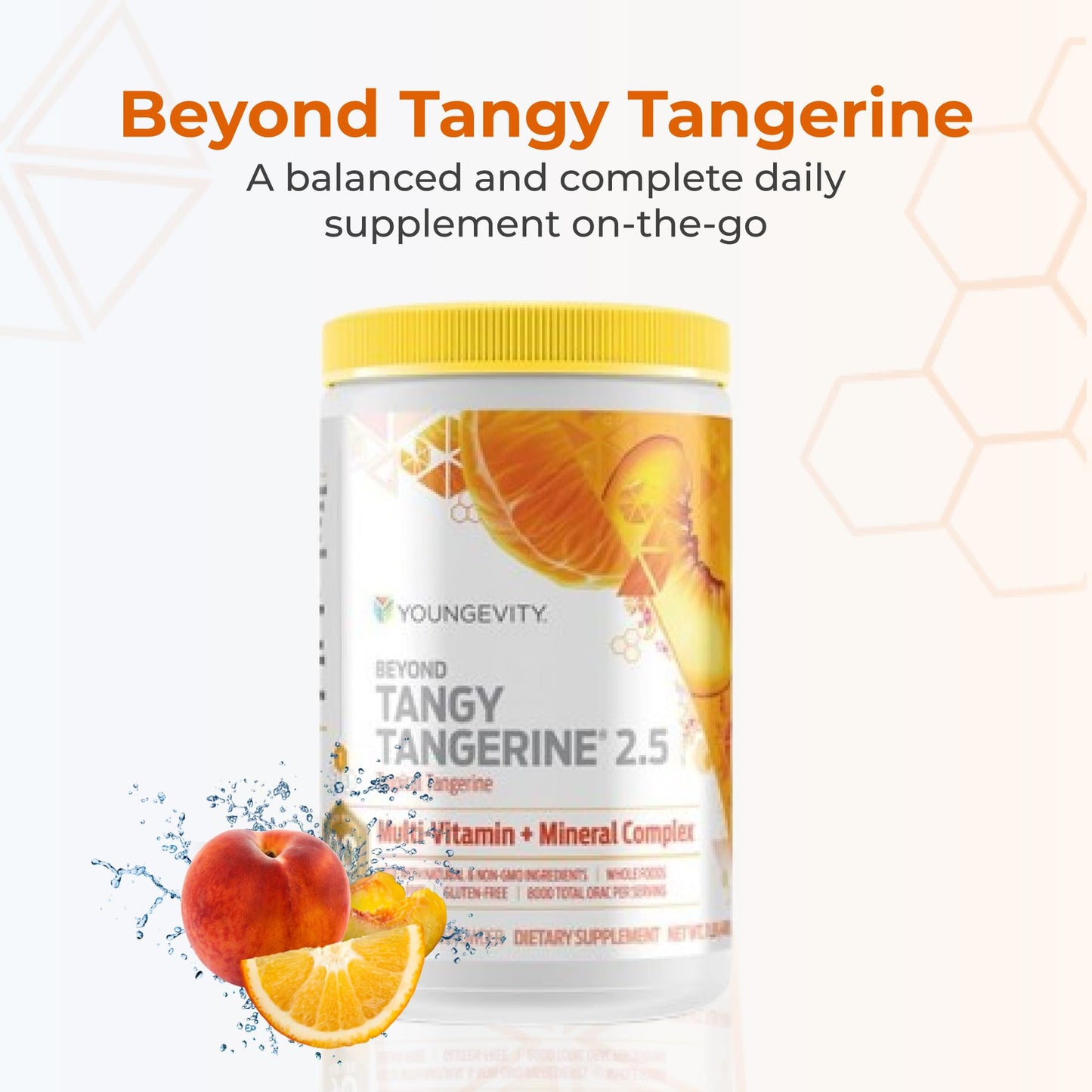 Youngevity Beyond Tangy Tangerine 2.5 Tropical Tangerine – Ultimate Multi-Vitamin & Mineral Complex | 8,000 ORAC