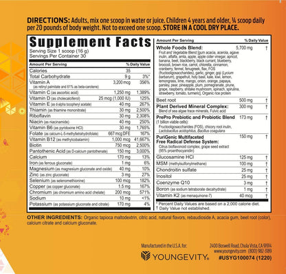 Youngevity Beyond Tangy Tangerine 2.5 Tropical Tangerine – Ultimate Multi-Vitamin & Mineral Complex (8,000 ORAC)