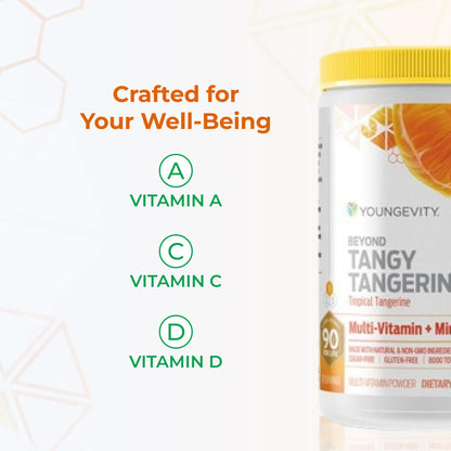 Youngevity Beyond Tangy Tangerine 2.5 Tropical Tangerine – Ultimate Multi-Vitamin & Mineral Complex | 8,000 ORAC