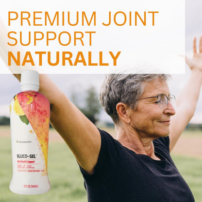 Youngevity Liquid GLUCO-Gel Majestic Earth 32 oz – Pack of 1 | Bone & Joint Support