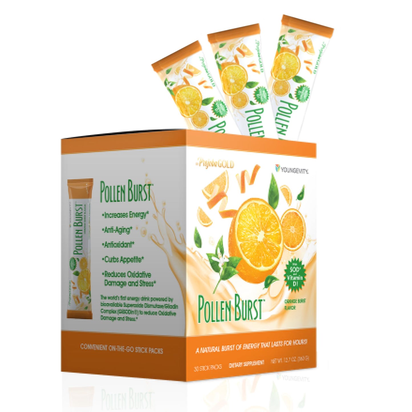 Youngevity ProJoba Pollen Burst™ – Clean Natural Energy, Brain Boost & Focus (30 Sticks)