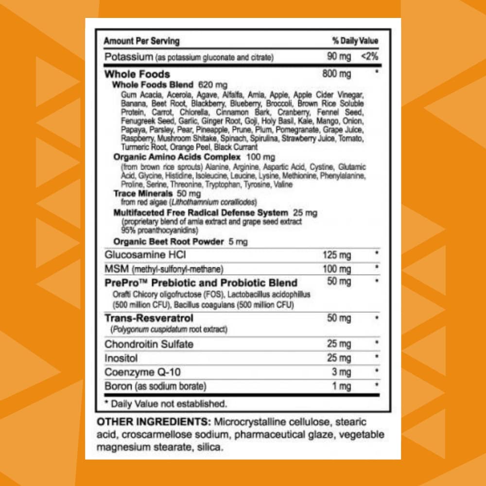 Youngevity Beyond Tangy Tangerine 2.0 – Multi-Vitamin & Mineral Complex | 160,000 ORAC, 120 Tablets