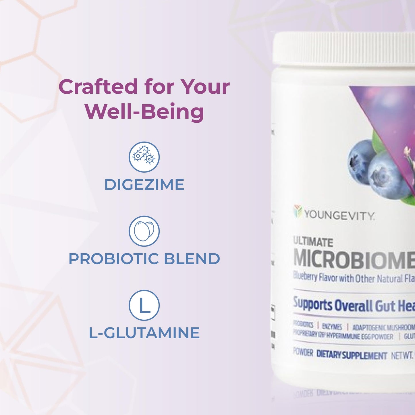 Youngevity Ultimate Microbiome - Prebiotic, Probiotic & Postbiotic Gut Health Supplement