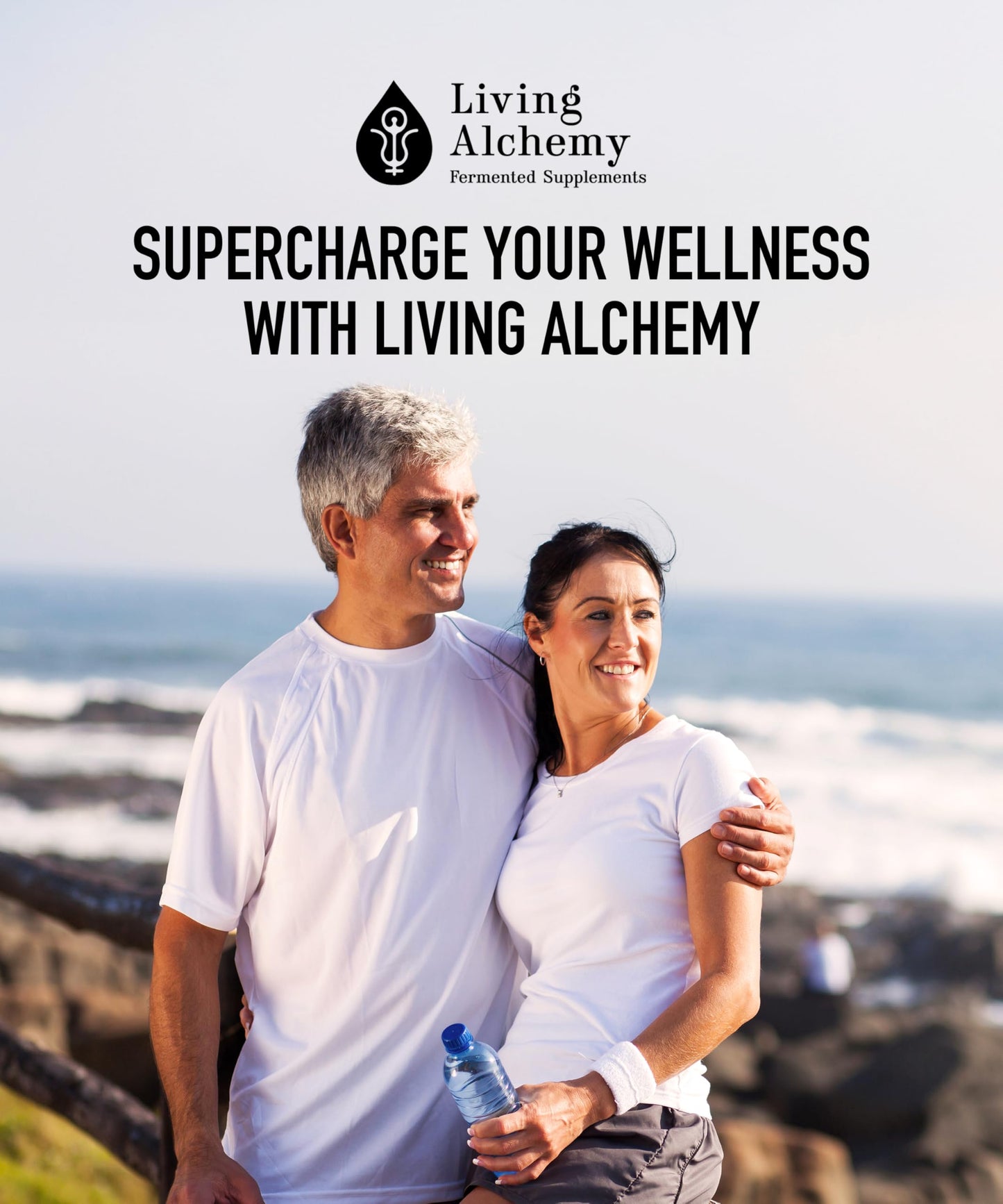 Your Flora Probiotic Terrain – Non-GMO Probiotics with Fermented Soybean, Aloe Vera, & Slippery Elm for Gut Balance & Digestion | Living Alchemy, 60 Pcs