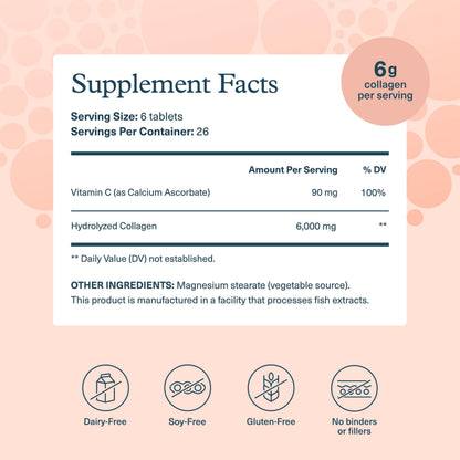 Youtheory Advanced Collagen 6,000 mg with Vitamin C & Amino Acids – 160 Tablets