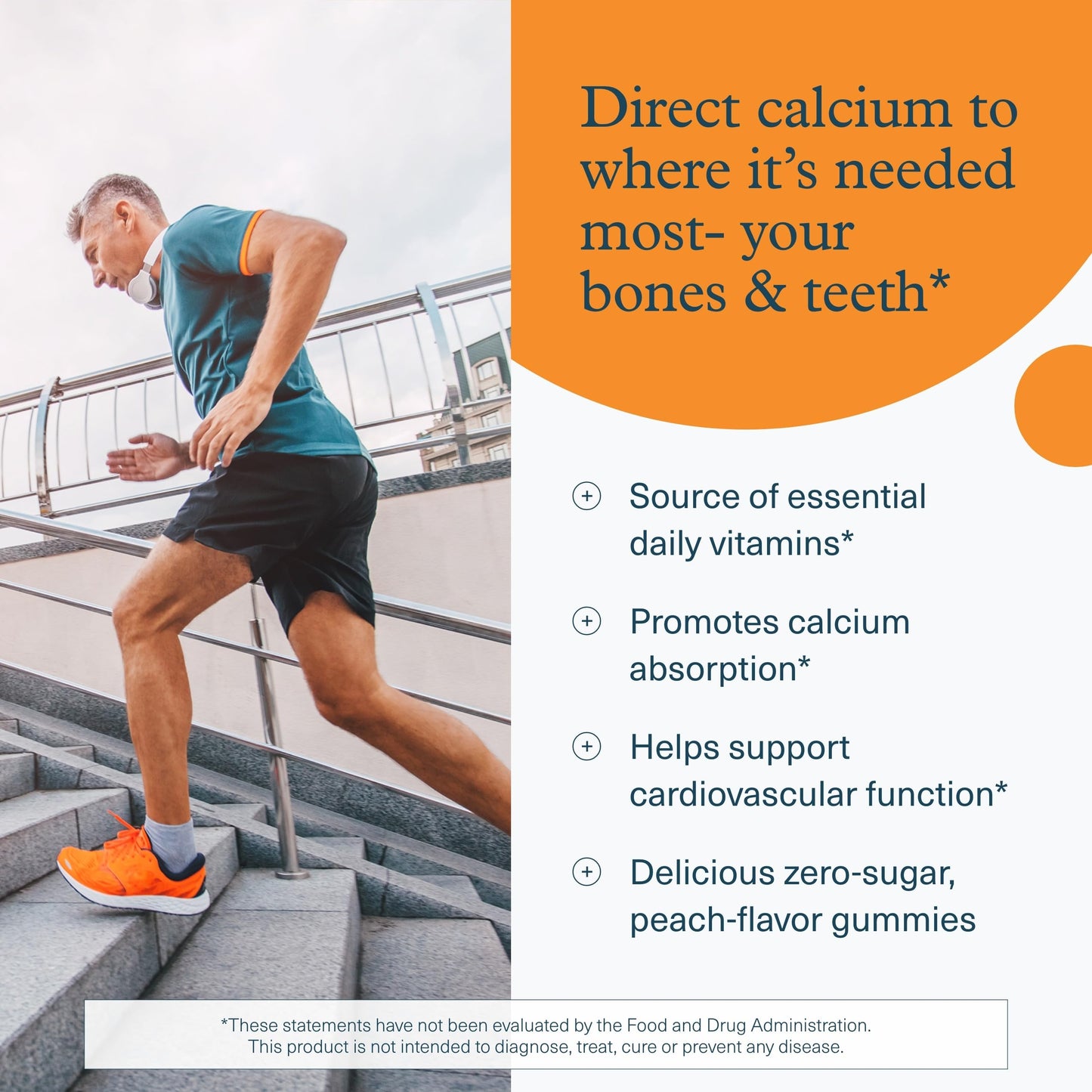 Youtheory K2D3 – Bone & Heart Health Support* (D3 + K2) – Peach, 60 Vegetarian Gummies