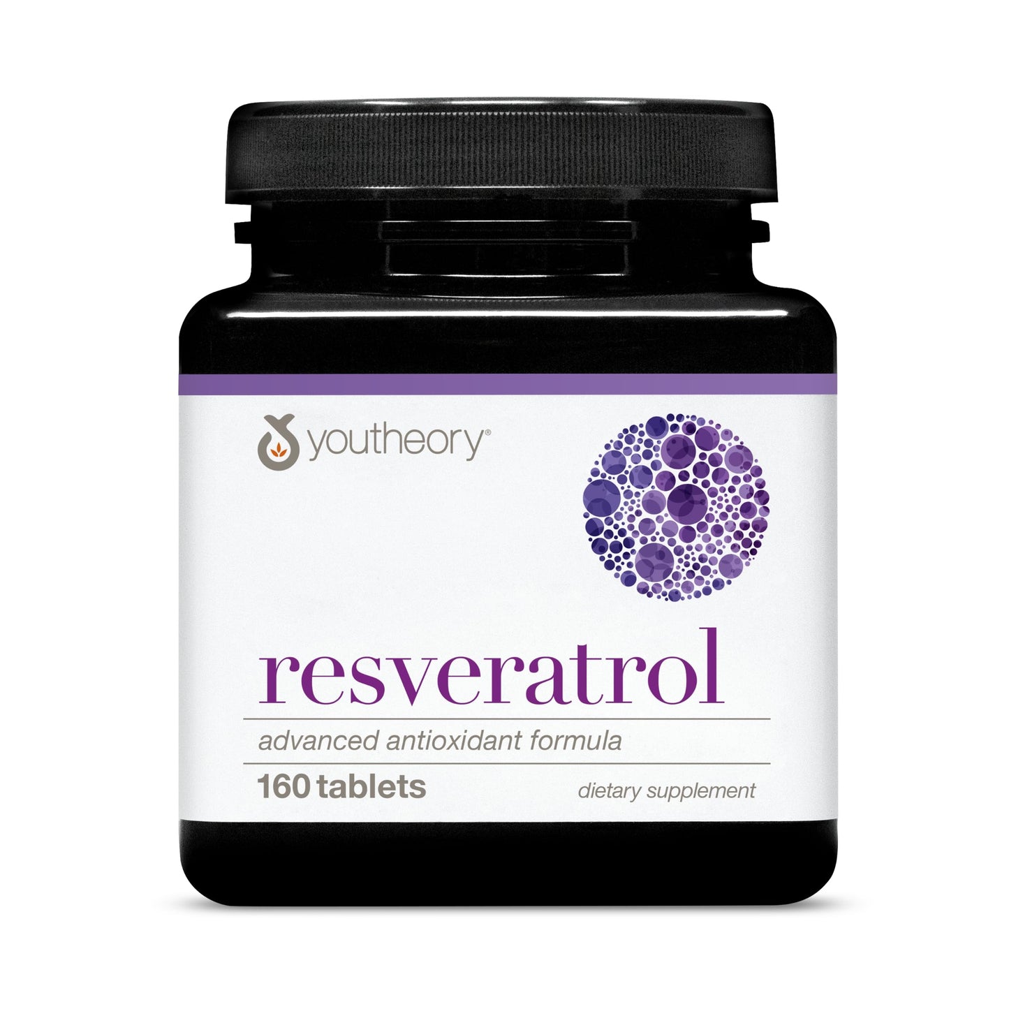 Youtheory Resveratrol Advanced Antioxidant Formula | ResVida 100 mg | 160 Tablets