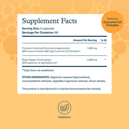 Youtheory Turmeric Extra Strength 1,000 mg | Curcuminoids + BioPerine | 180 Veg Capsules | USP Verified