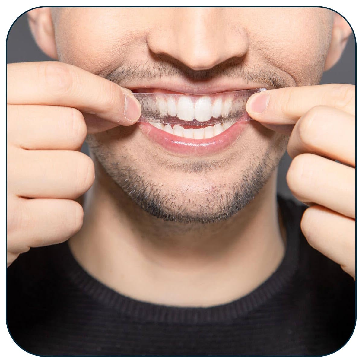 ZAFINCO Teeth Whitening Strips - Mint, Peroxide Free, Enamel Safe, Made in USA