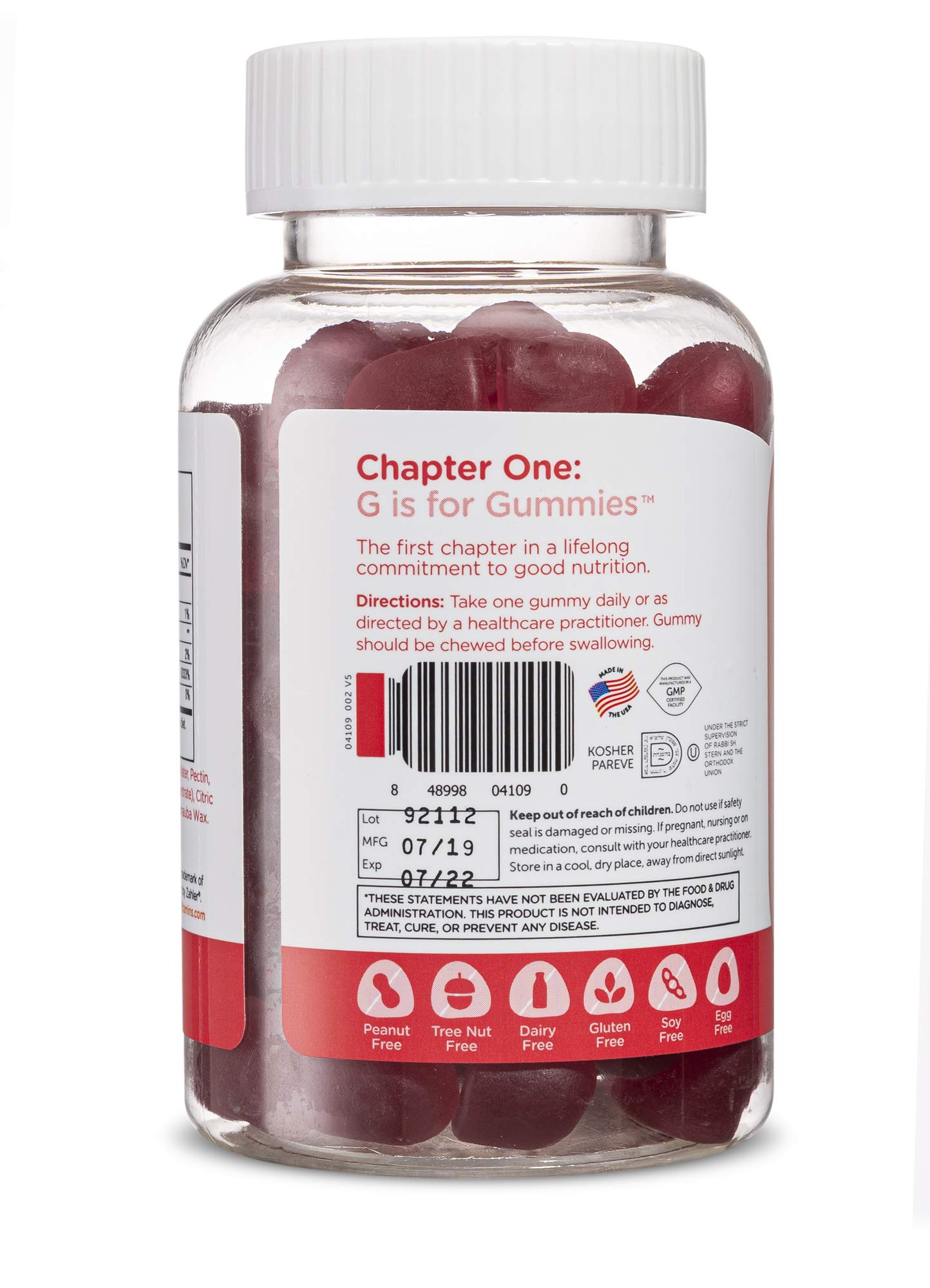 Zahler Chapter One Biotin Gummies – Hair, Skin & Nails Fortifying Biotin, Kosher