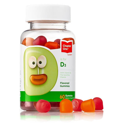 Zahler Chapter One Vitamin D3 1000 IU Gummies – 60 Count – Kosher, Made in USA