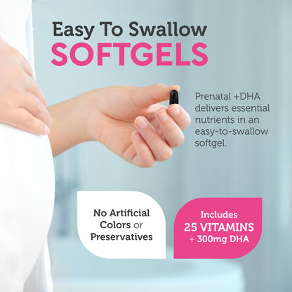 Zahler Prenatal Vitamin with DHA & Folate | Kosher DHA Prenatal Softgels, 120 Count