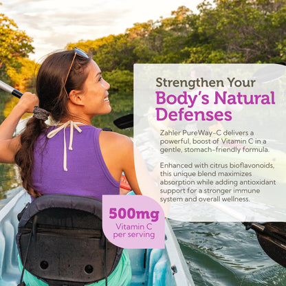 Zahler Vitamin C 500mg with Bioflavonoids – Gentle on Stomach | Immune Support