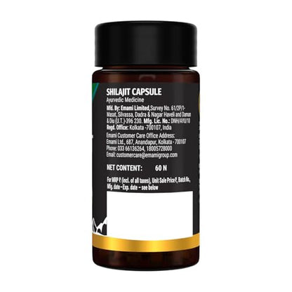 Zandu Shilajit Capsules (60 Caps) – Natural Energy, Stress Support & Immunity