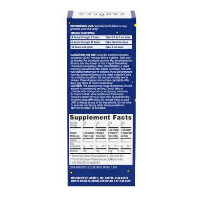 Zarbee's Kids Melatonin Liquid 1mg — Sleep Support for Ages 3+