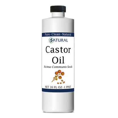 Zatural Castor Oil 100% Pure Cold-Pressed Hexane-Free (16oz) for Hair Growth, Lashes & Brows