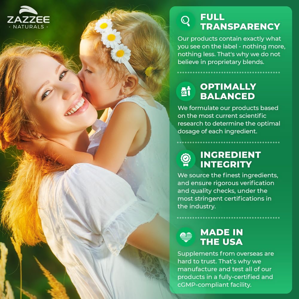 Zazzee Myo-Inositol Powder – 6 Month Supply, 183 Servings, 2000 mg per Serving, Free Scoop, Vegan & Non-GMO