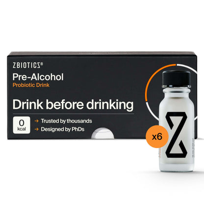 ZBiotics — Feel Better After Drinking, Wake Up Refreshed | 6-Pack Probiotic