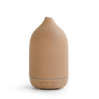 ZEIGGA LAB Essential Oil Diffuser – 120ml Ceramic Humidifier, 5 Timers, Auto-Off, 7-Color LED