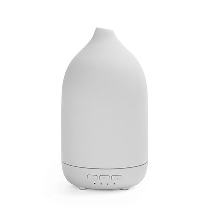 ZEIGGA LAB 100ml Ceramic Essential Oil Diffuser - Large Room, 5 Timers, Auto-Off, Warm Ambient Light