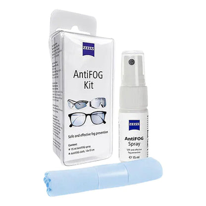 ZEISS Fog Defender Anti-Fog Kit for Glasses – 2 Pack (2 Sprays, 2 Cloths)