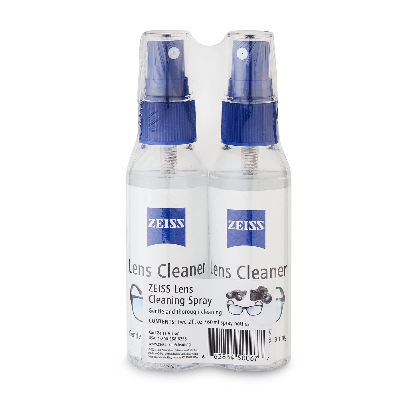 ZEISS Lens Cleaning Spray 2oz – Pack of 2 | Ammonia-Free Lens Cleaner