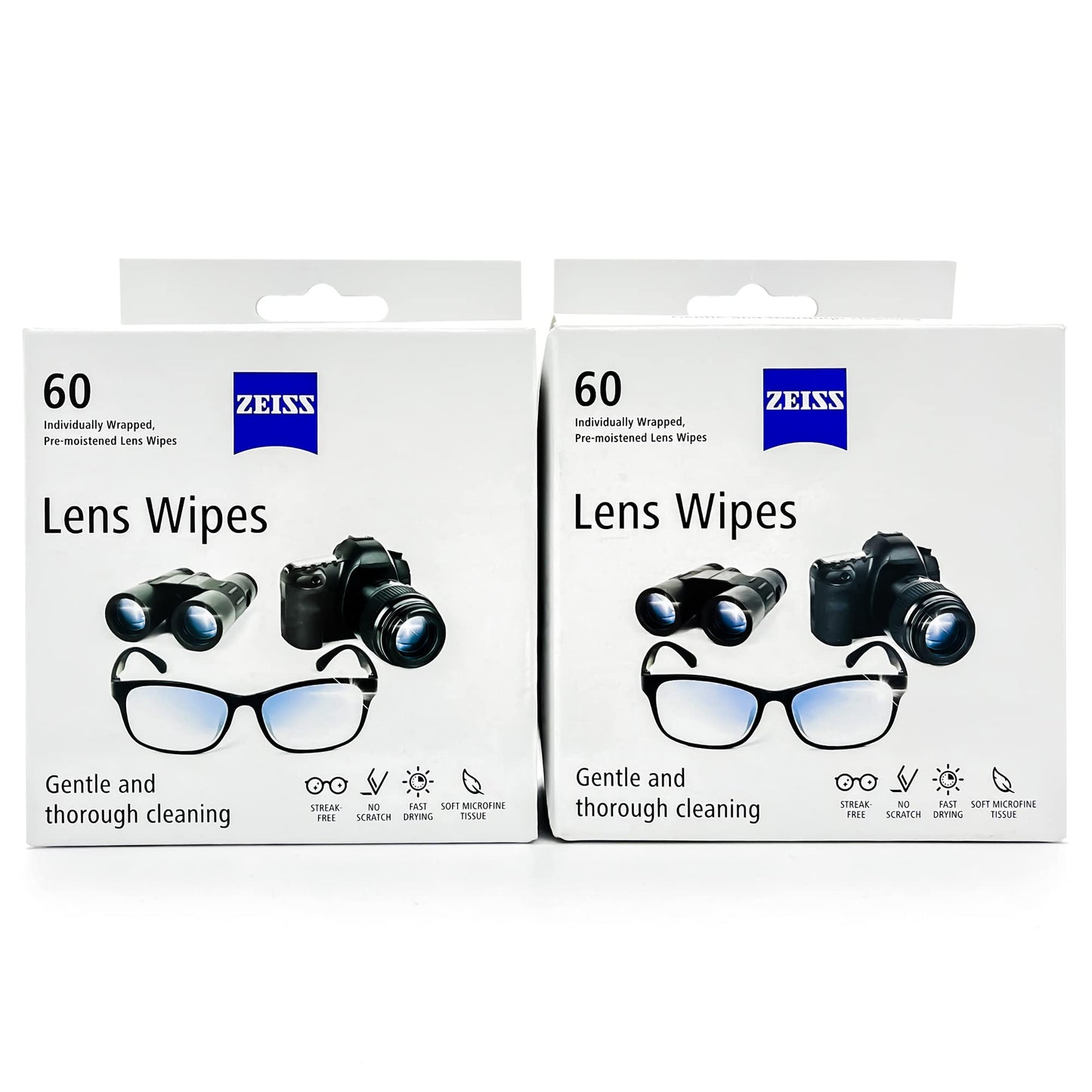 ZEISS Lens Cleaning Wipes (120-Pack) – Safe, Streak-Free Cleaning
