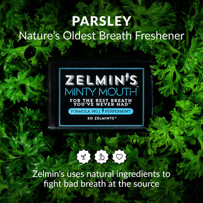 Zelmin's Minty Mouth Breath Freshener - 5 Pack | Alcohol-Free, Keto