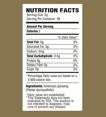 Zen American Wisconsin Ginseng Slices – 8oz Box | Energy, Focus & Mood