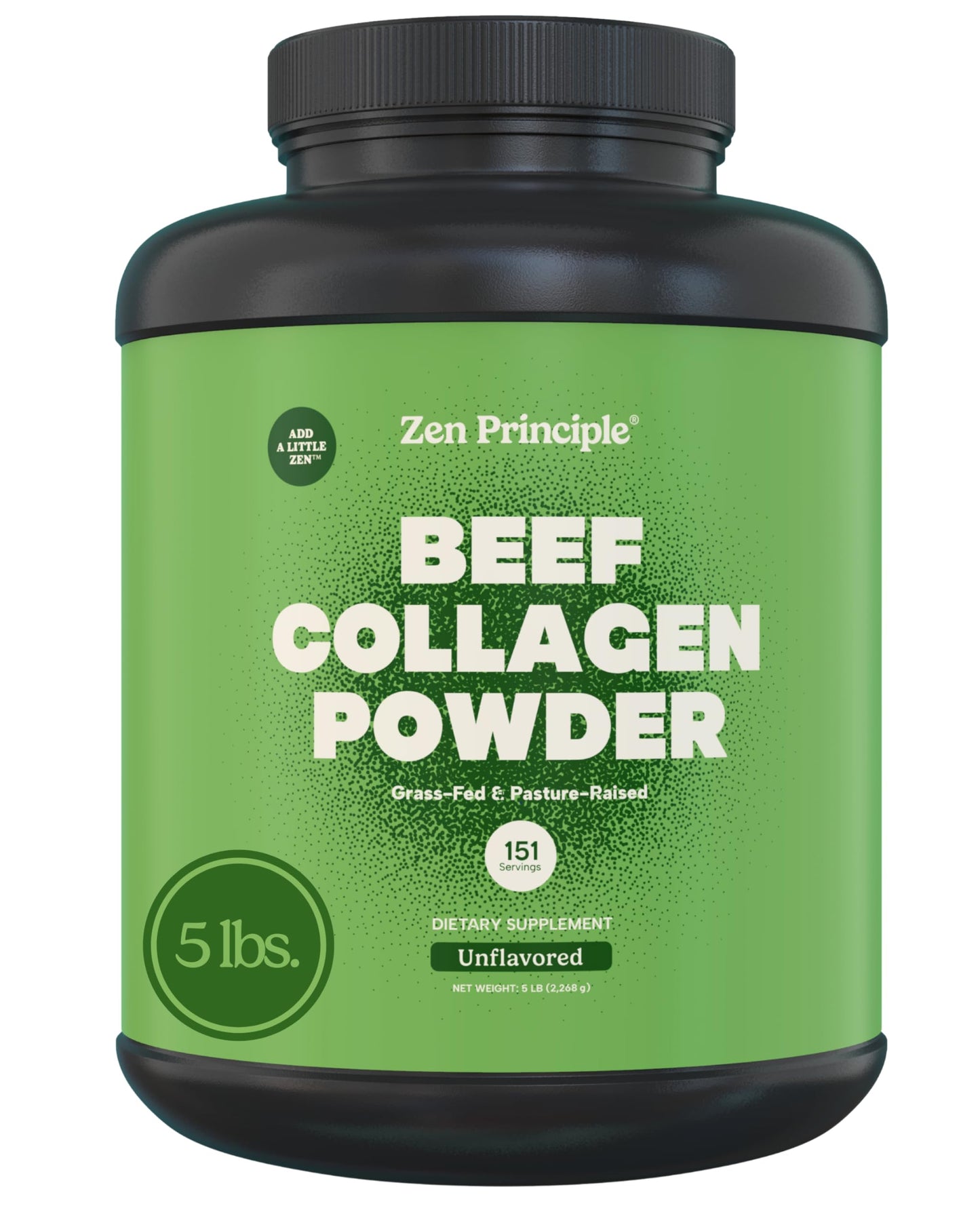 Zen Principle Grass-Fed Collagen Peptides 5 lb – Anti-Aging Protein Powder
