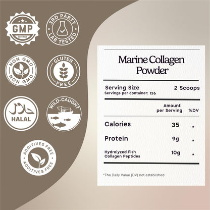 Zen Principle Marine Collagen Peptides – 3lb, Wild-Caught, Non-GMO, Unflavored